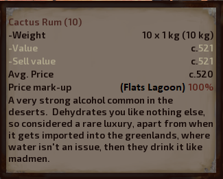 Cactus Rum in Flats Lagoon